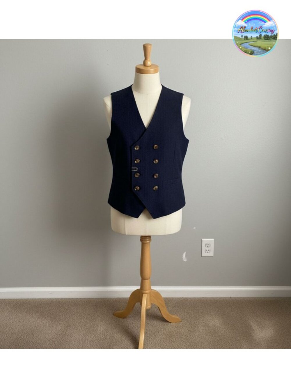 Men's Casual Suit Vest Regular Fit Wool Herringbone Waistcoat Wedding Party